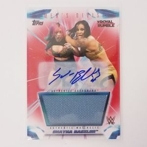 Autograph & Royal Rumble Relic 1/1 SHAYNA BASZLER 2021 Topps WWE Womens Division